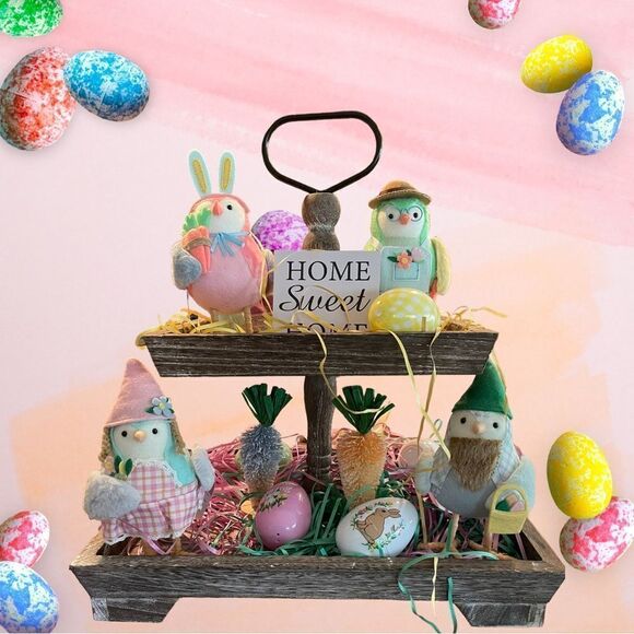 FREESTANDING EASTER CARROT TREES, set of 3 - Picture 2 of 10